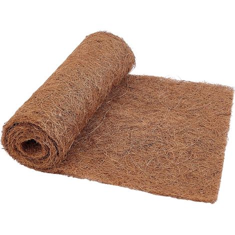 115x32cm Doublure Naturelle en Fibre de Coco Rouleau, Feuilles de Doublure en Coco Tapis en Fibre de Coco pour Décoration de Jardin de Jardinière de Fenêtre Lit, Animal (1/5)