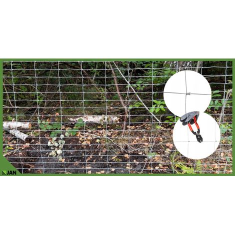Clôture forestière en grillage 180/24/15 L, 50 m, épaisseur généreuse, idéale pour les poules sauvages et les orignaux.