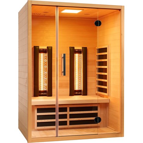 VITALhome Moonlight 140 Infrarotkabine mit 2 ABC Infrarotstrahler 140x105x190cm (1/5)