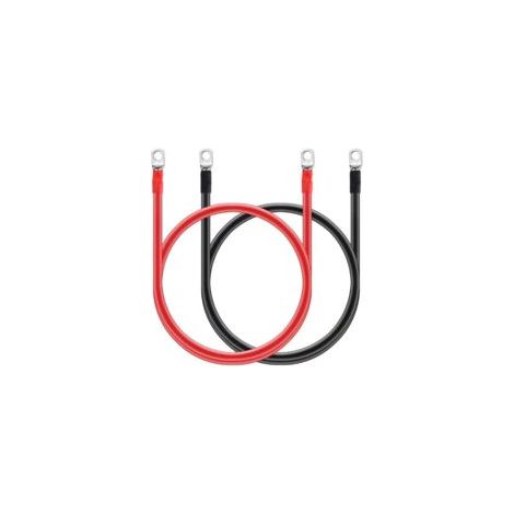 Câble de Batterie,50cm Câbles D'onduleur de Batterie, Câble de Batterie Automatique 16mm² 5AWG 12V avec Cosses à Anneau Fil de Cuivre pour Camion,Auto, Moto, Camping-Car,Marine, Solaire