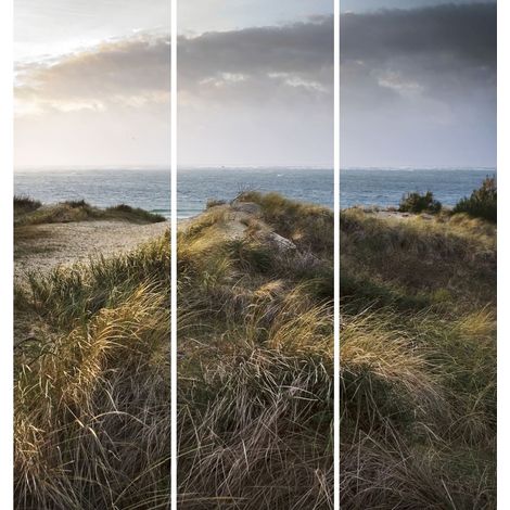 Triptyque sur toile dune vue mer 90x97 cm (1/4)