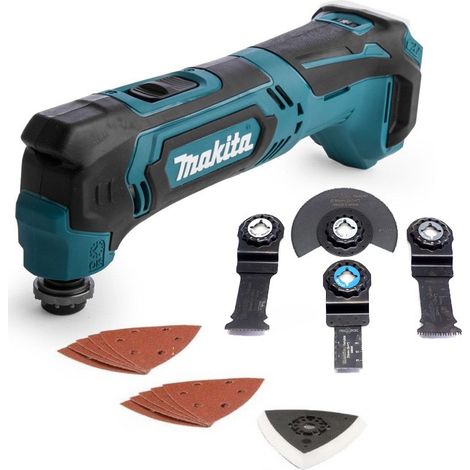 Makita TM30DZ CXT 12v Cordless Multi Tool Bare +15pc Plunge Blade Accessory Set (1/4)