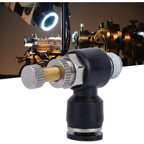 CO2-Düse für Laserschneidmaschine, Lasergasventil (Luftschlauch 6 mm Gewindedurchmesser 9,7 mm einstellbar) (1/5)