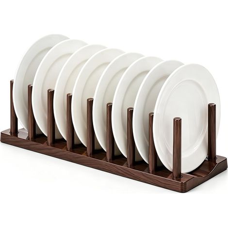 Égouttoir 35,6 cm, Organiseur d'assiettes/couvercles pour Placard de Cuisine/Plan de Travail, Support de séchage pour Vaisselle, Planches à découper, casseroles et couvercles (1/5)