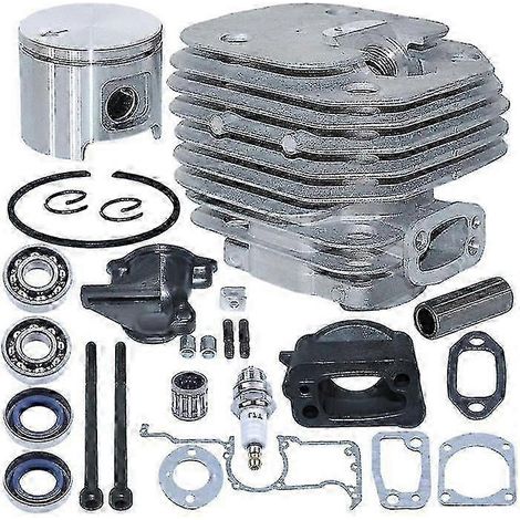 Kit piston-cylindre 48 mm compatible Husqvarna 61 268 272 avec protection anti-huile à palettes (1/3)