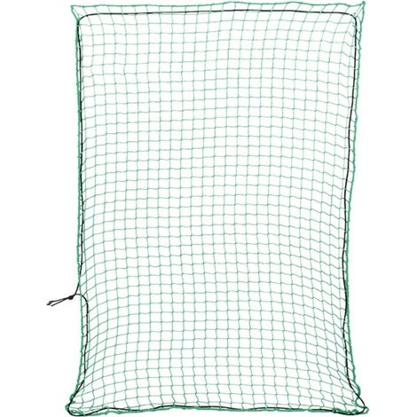 Anhängernetz mit grüner Gummischnur 4x3 m PP (1/5)