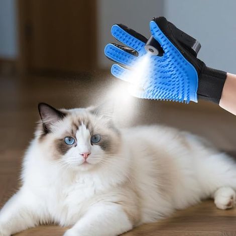 Guanti per animali domestici, guanti per lavare cani e gatti, guanti per accarezzare, guanti per la toelettatura degli animali domestici, guanti spray (1/2)