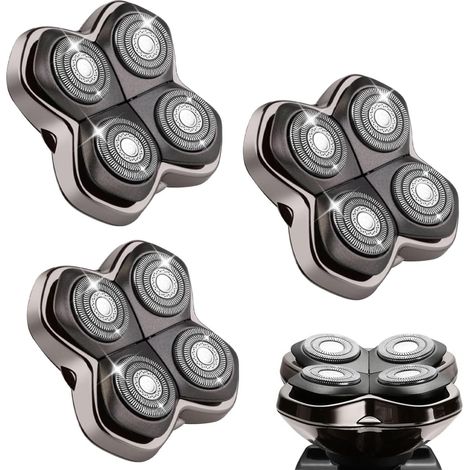 Lames de rechange pour rasoir compatibles avec le Skull Pitbull Gold PRO pour tête de PRO 4 pour rasoir Pitbull Platinum (3pack) (1/5)
