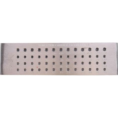 Plateau de tréfilage à 52 trous pour fil en carbure de tungstène de 0,26 à 4,10 mm (1/5)