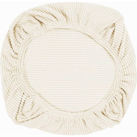 Funda de silla elástica de elastano beige - Lavable, ideal para sillas de oficina, restaurantes, bares y bodas. (1/5)