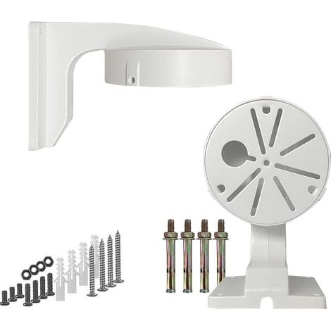 Support de Bote de Jonction pour Caméra de Sécurité,Botier de Gestion des Cables Compatible avec Les Caméras Dme en Métal,Revêtement en Poudre Solide CCTV IP Caméra (1/4)