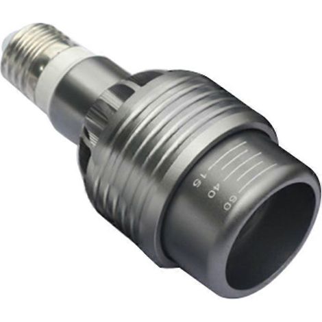 Spot LED E27 à zoom réglable COB/P20, 15 W, gris, pour salle à manger/salon, bar ou café.