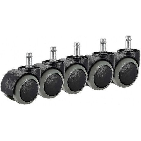 Roulettes de rechange pour chaises IKEA, lot de 5, roues robustes de 10 mm x 22 mm (1/4)