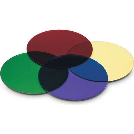 Set 4 Lenti Colorate per Faretto da Giardino