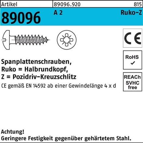 Vis pour panneaux d'aggloméré R 89096 HAKO PZ 4,5x 45-Z A 2 500 pièces