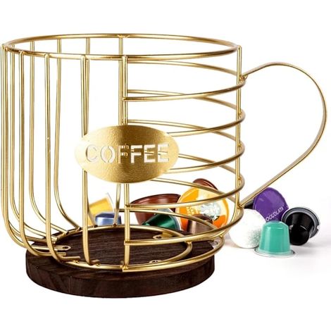 Organisateur pour capsules de café, pour plan de travail de cuisine, bar à café, bureau ou hôtel.-AquaForge (1/3)