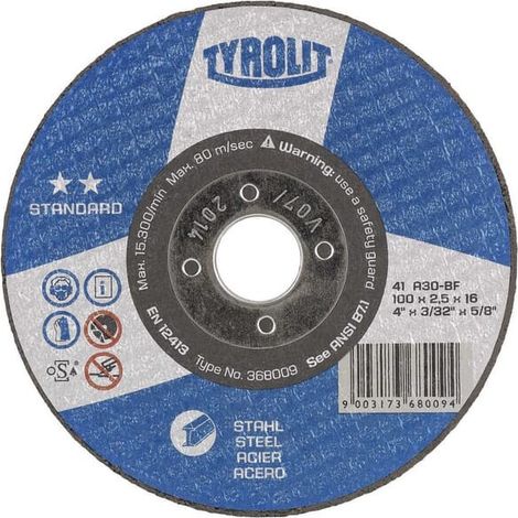Disco de corte Premium de acero inoxidable 125 x 2,5 TYROLIT 367569