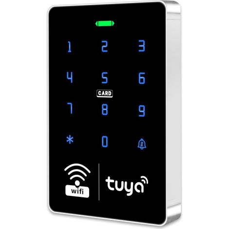 S10 Clavier de contrôle d'accès Wi-Fi IP68, étanche IP68, contrôleur d'accès à écran tactile RFID, ouverture de porte pour application mobile, clavier à mot de passe, capacité (1/5)