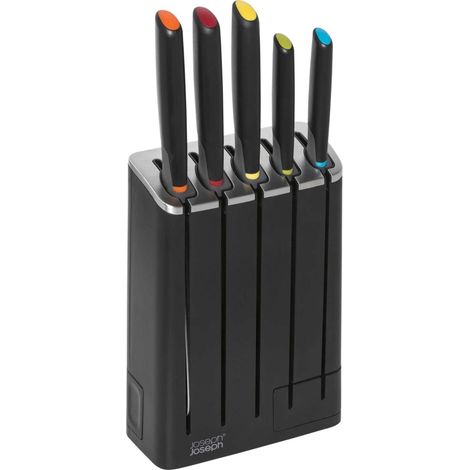 Joseph Joseph Elevate™ Slimblock couteau Ensemble de 5 blocs à couteaux avec aiguiseur amovible - Multicolore (1/3)