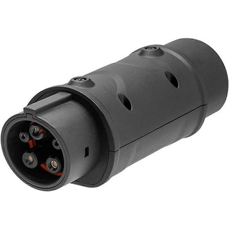 Adaptateur de chargeur pour véhicule électrique conforme à la norme IEC 62196 2 vers J1772 Type 1, connecteur unilatéral, charge S- (1/5)