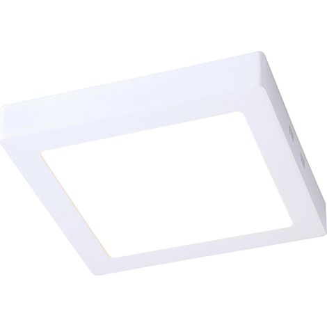Plafonnier Extérieur Carré LED 18W 4000K Blanc IP44 (1/4)