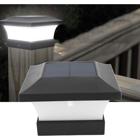 Lampe solaire LED étanche pour clôture/pilier de porche extérieur, idéale pour les jardins et les cours. (1/5)