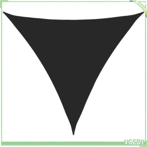 Voile de parasol - FAFEICY - 135783 - Triangulaire - 4,5x4,5x4,5 m - Noir (1/5)