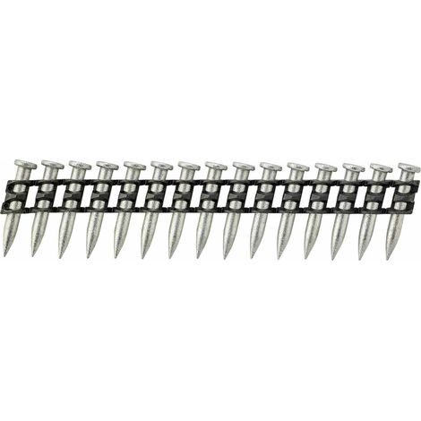 Dewalt – Clous à tête plate 3,7 x 15 mm – Boîte de 1005 pièces – Acier haute densité pour béton et acier – Traitement anti-corrosion