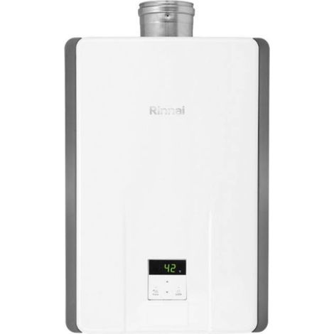 Rinnai Scaldabagno a Gas a Camera Stagna Internal Infinity 14i 14 L Metano Low NOx Classe A con Kit Fumi ADATTATORE SDOPPIATO