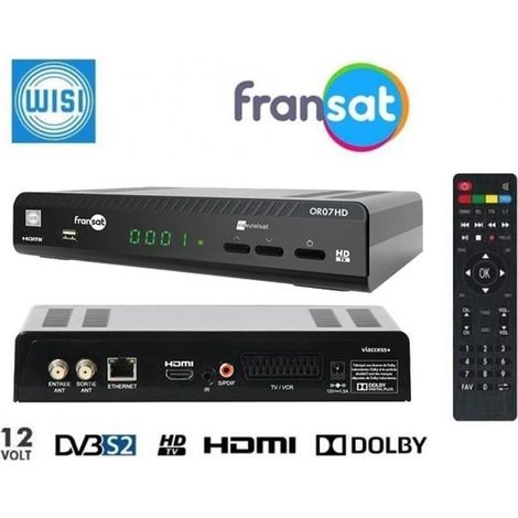 WISI OR 07 HD Récepteur Fransat 12 volts
