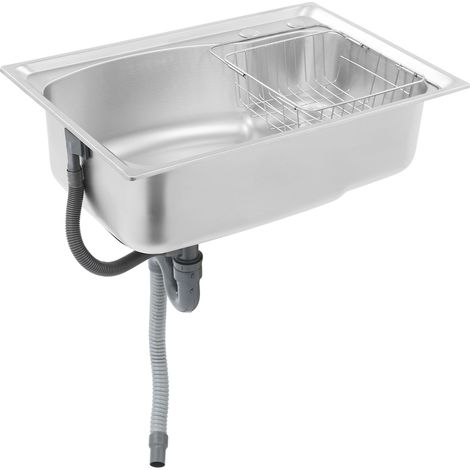 Küchenspüle, Edelstahlspüle, multifunktionales Edelstahlspülen-Set (1/5)