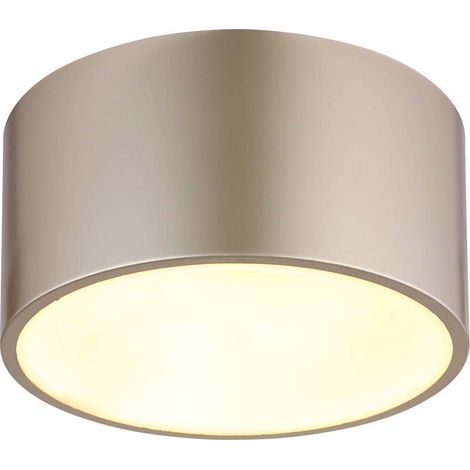 Deckenleuchte Deckenlampe Wohnzimmerlampe Kunststoff goldfarben matt LED D 15 cm