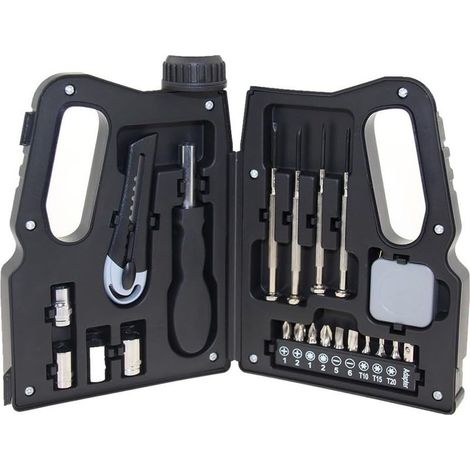Ensemble d'outils 21 pièces en forme de bidon d'huile, kit d'outils de quincaillerie, pour la maison, la réparation de la maison, multi-usages, kit d'outils d'entretien de projets de stockage (1/5)