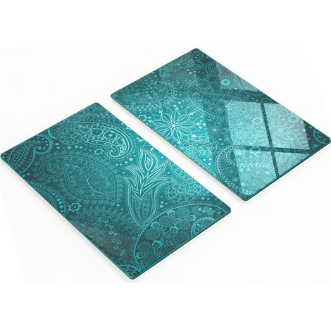 Tableros decorativos multifuncionales de vidrio templado, 2x30x52 cm.