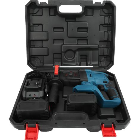 Marteau perforateur rotatif 3-en-1 sans fil, perceuse à impact rechargeable, burineur électrique, prise UE 220V, outil polyvalent pour perçage et démolition, modèle 2 (1/5)