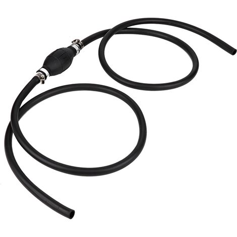 GARRYFIZH Ensemble de conduite de carburant, tuyau flexible universel de 3/8 po avec amorceur manuel pour VR et bateaux (1/4)