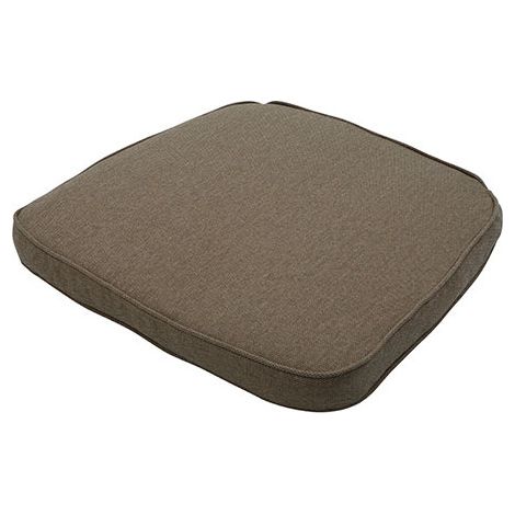 Coussin Canvas Eco + 48 x 48 cm - MADISON Série Wicker - Taupe (1/2)