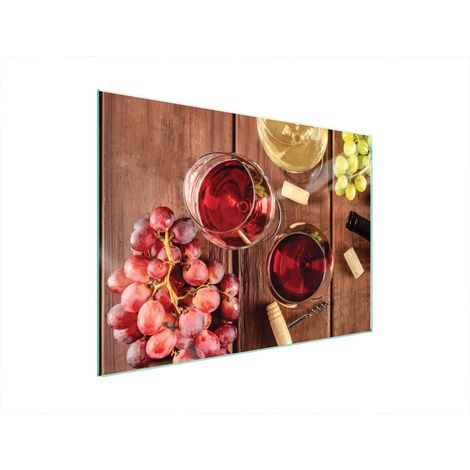 PIASTRA PROTETTIVA IN VETRO PER FORNELLO 70x52 VINO (1/5)