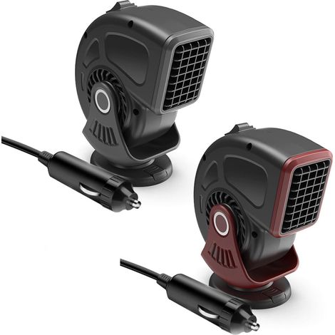 Riscaldatore per auto portatile da 24 V, riscaldamento/raffreddamento 2 in 1, con mini demister plug-in, sbrinatore per auto 2 in 1 (1/4)