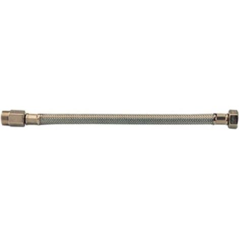 10 x FLESSIBILE INOX PROLUNGATO MAS 1/2 FEM 3/8 50CM DN10