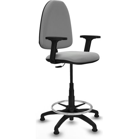Piqueras y Crespo Silla de Oficina Gris Claro Confort