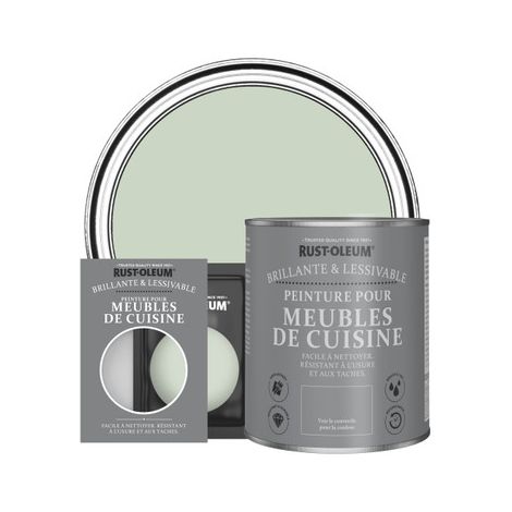 Peinture pour Meubles de Cuisine, Finition Brillante - Vert Laurier (1/3)