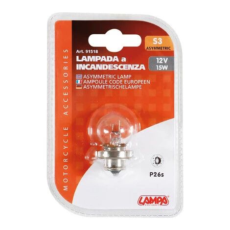 lampada 12v s3 p26s 15w  91518
