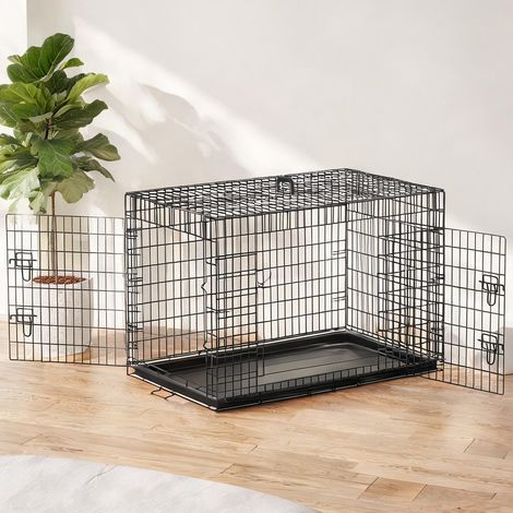 Cage de transport pour animaux en acero ABS 106 x 71,5 x 76 cm (1/5)