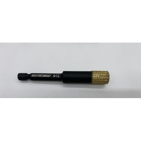 Corona diamantata esagonale 12 mm per foratura a secco /professionista indiano