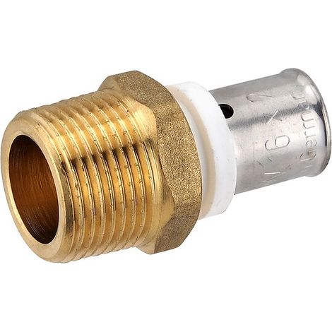 Pressfitting-Übergang 16 x 2,0 mm - 3/4 Zoll Außengewinde für MV-Rohr