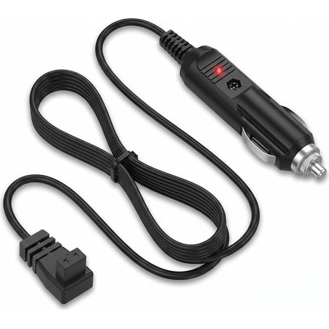 Câble d'Alimentation Glacière Électrique 12V 24V 1m Chargeur Voiture Coudé (1/5)