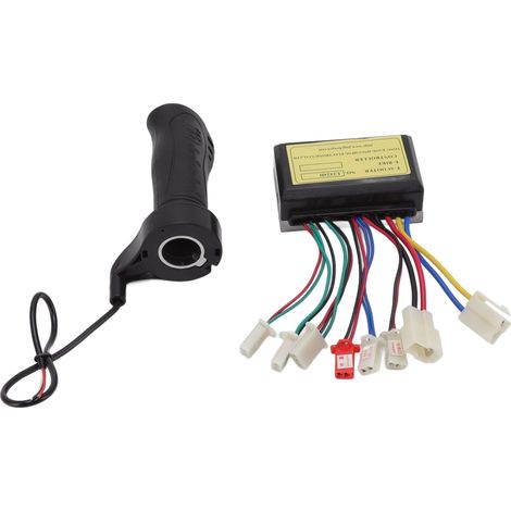 Variateur de vitesse 24V 250W pour moteur à balais DC, boîte de contrôle avec poignée d'accélérateur pour vélo électrique, tricycle et trottinette (1/5)