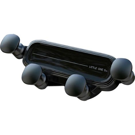 Support de voiture amélioré avec système de gravité, verrouillage automatique et fonction mains libres pour mini grilles d'aération (4,7–6,9 pouces) (1/5)