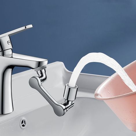 1080° drehbarer Wasserhahn-Luftsprudler, wassersparender Filter (1/4)